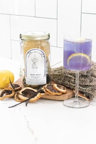 Moon Magic Craft Cocktail / Mocktail Drink Kit in Glass Jar - Iris & Stout