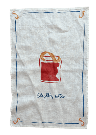 Negroni - Slightly Bitter Linen Teatowel - Iris & Stout