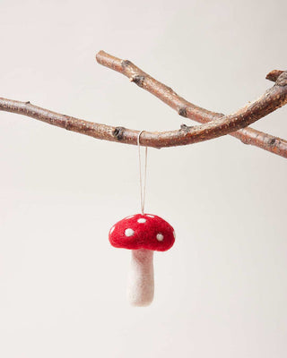 Nordic Felted Mushroom Ornaments - Medium - Iris & Stout