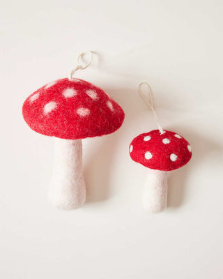 Nordic Felted Mushroom Ornaments - Medium - Iris & Stout