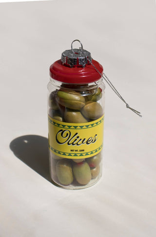 Olive Jar Cocktail Garnish Holiday Ornament - Iris & Stout