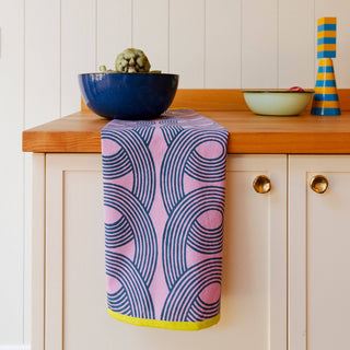 Orchid Loops Tea Towel - Iris & Stout