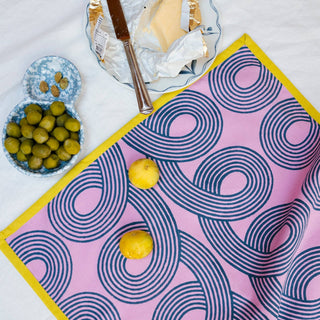 Orchid Loops Tea Towel - Iris & Stout