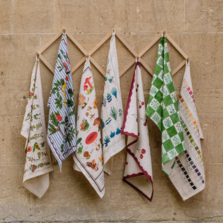 Organic Cotton Tea Towel - Cherries - Iris & Stout