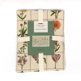 Organic Cotton Tea Towel - Wildflowers - Iris & Stout