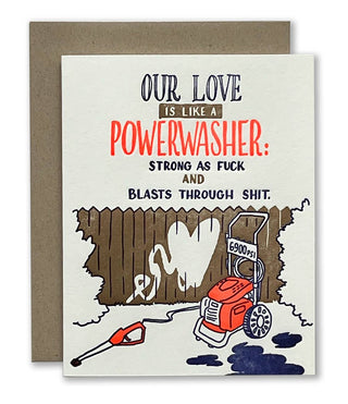 Our Love is a Powerwasher Card - Iris & Stout