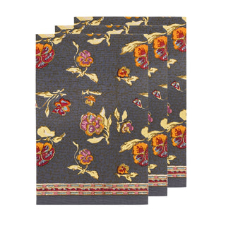 Pansy Red/Grey Tea Towels - Iris & Stout