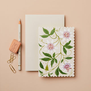 Passionflower Happy Birthday Card - Iris & Stout