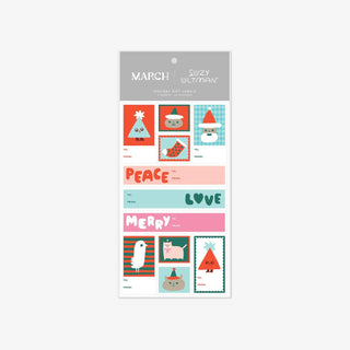 Peace Love Merry Labels - Suzy Ultman Collection - Iris & Stout