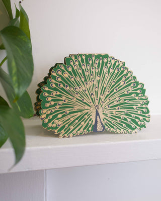 Peacock Greeting Card - Iris & Stout