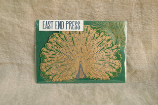 Peacock Greeting Card - Iris & Stout