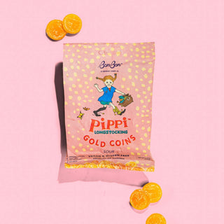 Pippi Longstocking Gold Coins Swedish Candy - Iris & Stout