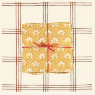 Plumbago Gold Napkins - Iris & Stout