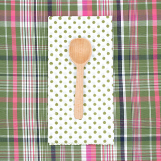 Polka Fennel Napkins - Iris & Stout