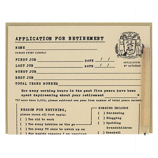 Retirement Application - Iris & Stout