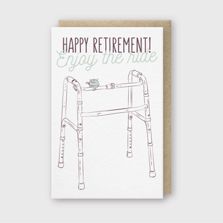 Retirement Walker Greeting Card - Iris & Stout
