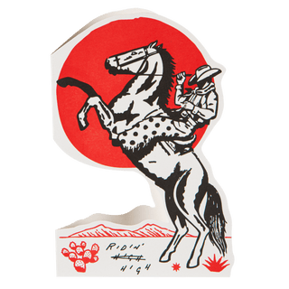 Ridin' High Cowboy Greeting Card - Iris & Stout