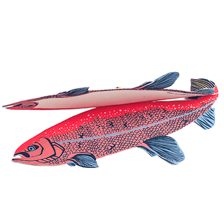 Salmon Greeting Card - Iris & Stout