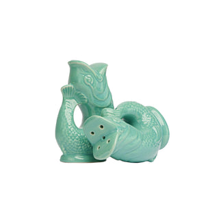 Sea Green Gluggle Salt & Pepper Shakers - Iris & Stout