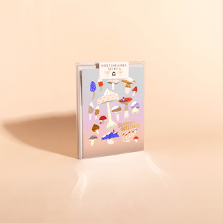 Shroomy Winter Holiday Card Box Set of 6 - Iris & Stout