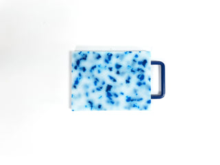 Small Cutting Board with Handle - Blue/White - Iris & Stout