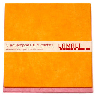 Tangerine Lokta Stationery Set - Iris & Stout