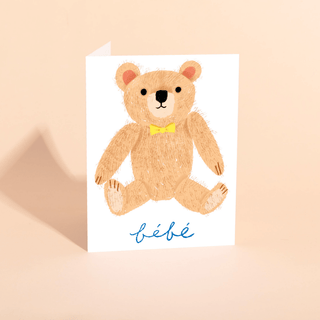 Teddy Baby Card - Iris & Stout