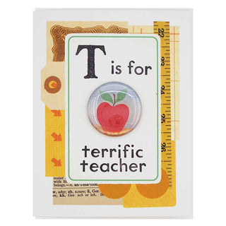 Terrific Teacher Card - Iris & Stout