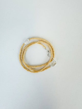 The Khadi Necklace Butter Yellow - Iris & Stout