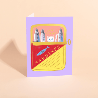 Tinned Fish Birthday Card - Iris & Stout
