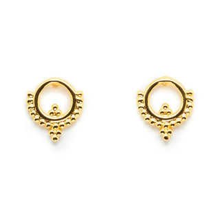 Tiny Charm Post Earrings - Henna - Iris & Stout