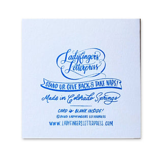 Trees Risograph Tiny Card - Iris & Stout