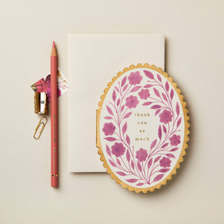Violet Flora 'Thank you so much' Card - Iris & Stout