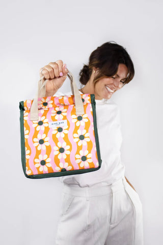 Wavy Daisy Lunch Bag - Iris & Stout