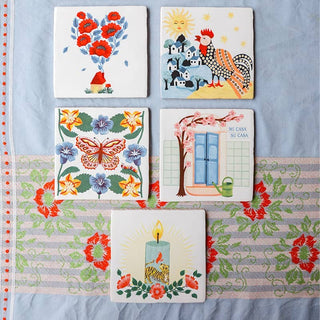 Where there's love | StoryTiles art on tile - Iris & Stout