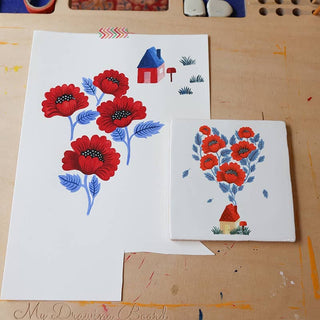 Where there's love | StoryTiles art on tile - Iris & Stout