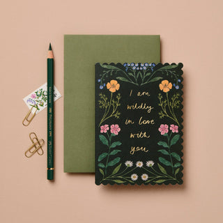 Wildflower 'Wildly in Love With You' Card - Iris & Stout