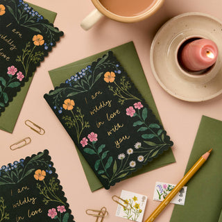 Wildflower 'Wildly in Love With You' Card - Iris & Stout