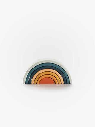 Wooden Lagoon Rainbow Mini Arch Stacking Toy - Iris & Stout