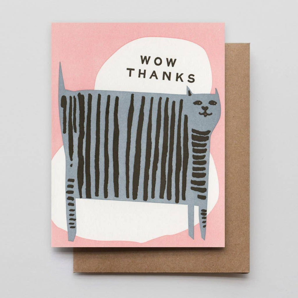 Wow Thanks Cat Card – Iris & Stout