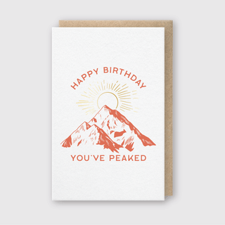You've Peaked Birthday Card - Iris & Stout