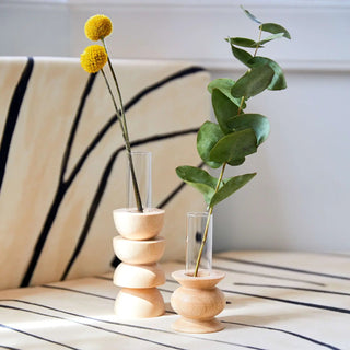 Totem Wooden Table Vase - Short Nº 5 - Grand-Mère